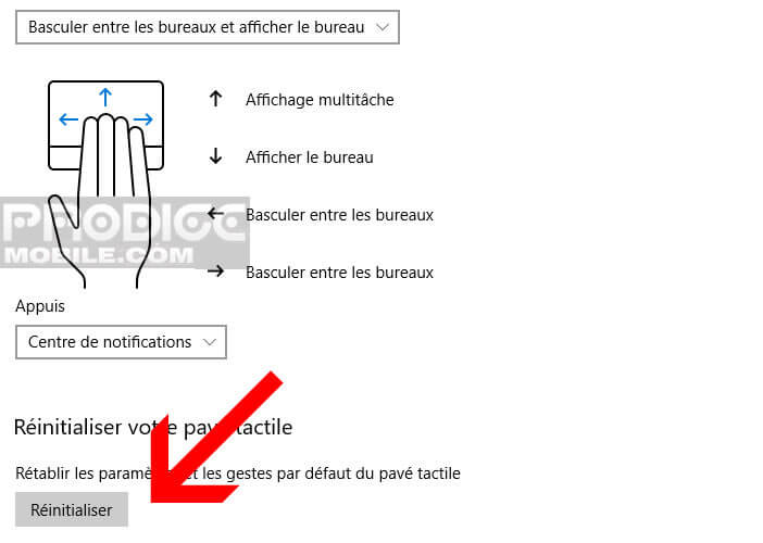 Remettre à zéro le touchpad de son PC