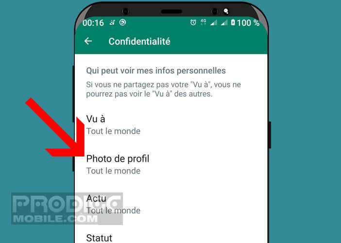 Modifier les paramètres de confidentialité de WhatsApp