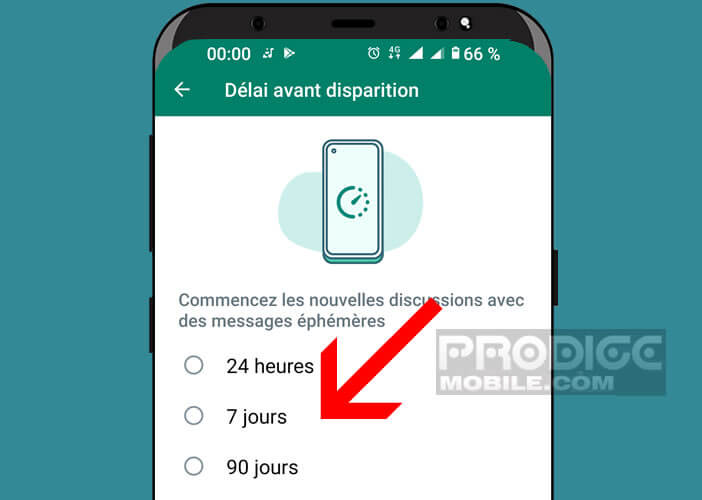 Choisir la durée de sauvegarde des messages avant leur suppression
