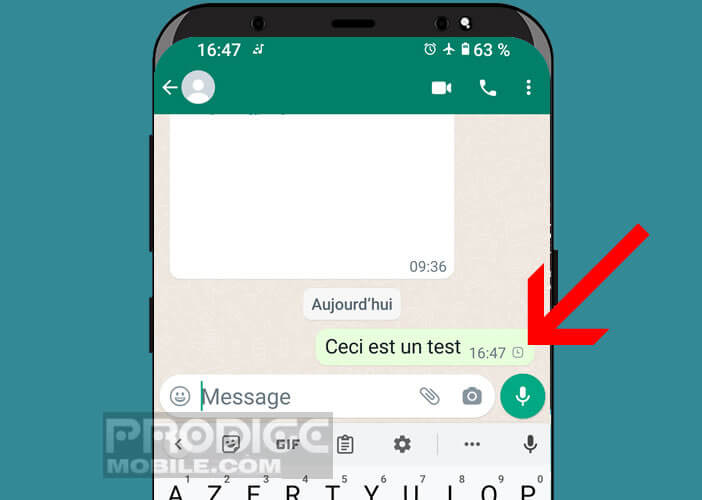 Tout savoir sur l’icône Horloge présente sous forme de notifications dans le message