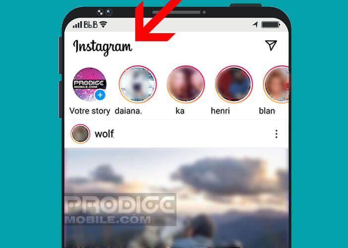 Modifier les options d’affichage du flux de l’application Instagram