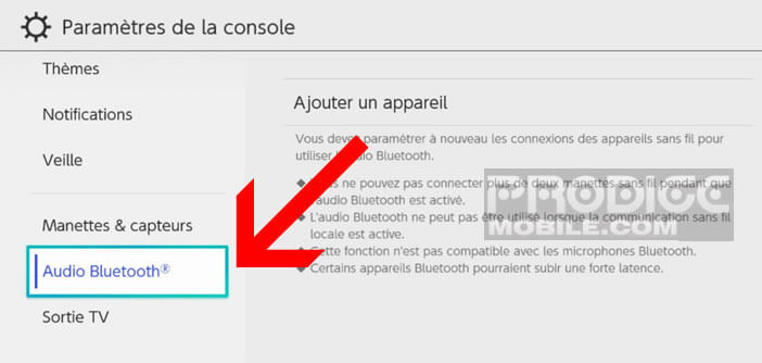 Modifier les paramètres audio de la Nintendo Switch