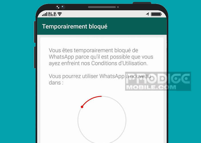 L’accès à la messagerie a été temporairement bloqué