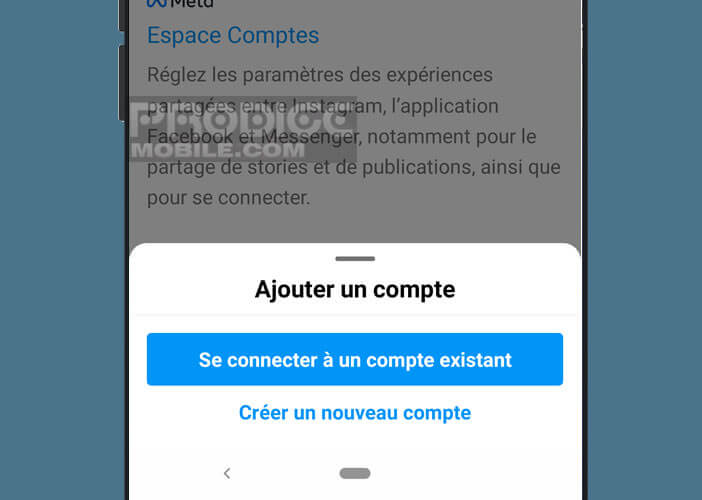 Connecter un autre compte Instagram existant à son smartphone