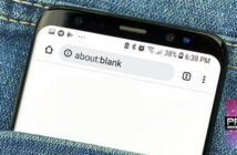 A quoi correspond la mention about blank sur la page du navigateur