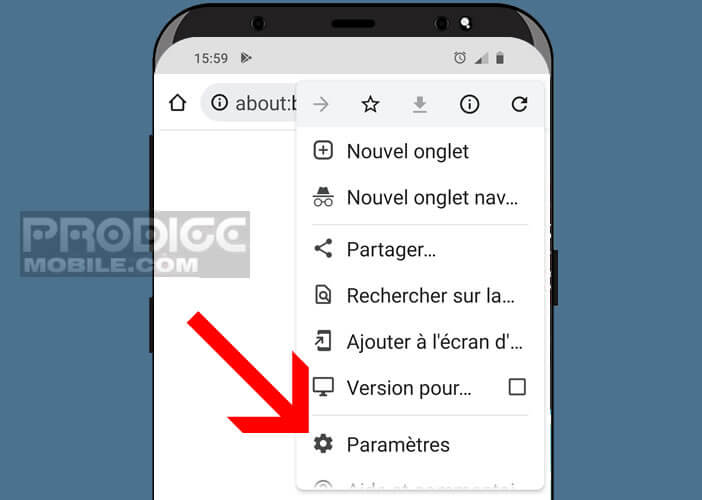 Modifier les paramètres d’affichage de la page d’accueil de Chrome