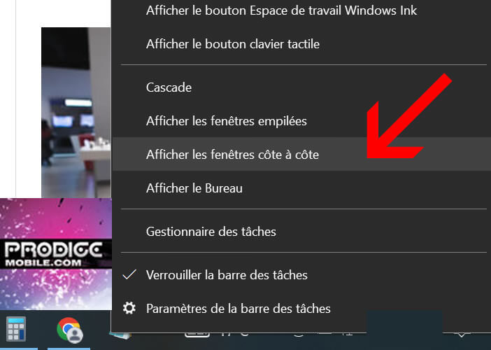 Modifier les paramètres d’affichages du bureau de Windows