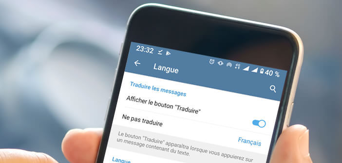 Activer la fonction de traduction des messages dans Telegram