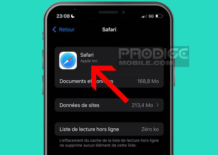 Numéro de version des applications Apple préchargées