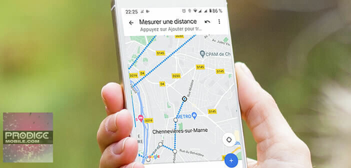 Mesurer distance entre deux points sur Google Maps