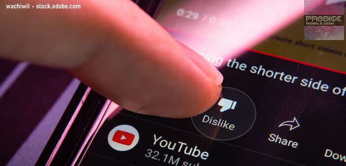 Afficher le nombre de pouces rouges sous les vidéos de YouTube