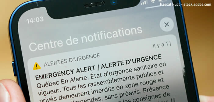Recevoir des alertes d’urgence sur son iPhone