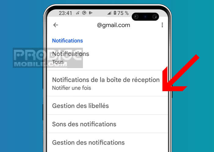 Utiliser le système d’alerte sur la boite de réception de Gmail