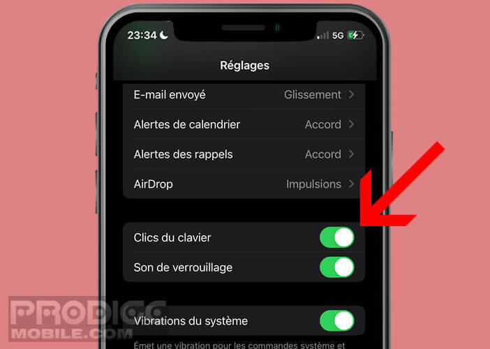 Méthode utile pour rendre silencieuse la saisie d’un texte sur un iPhone