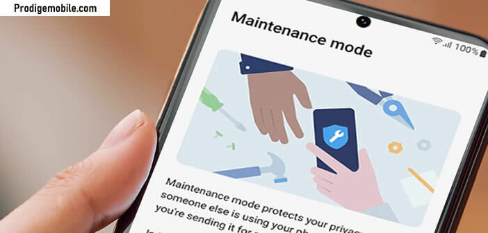 Activer le mode maintenance sur un smartphone Samsung Galaxy