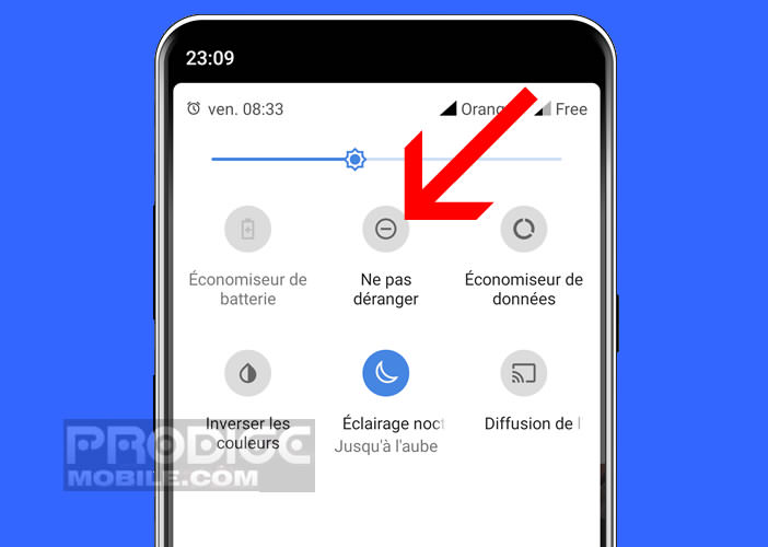 Vérifier que la fonction Ne pas déranger n’est pas activée dans Android