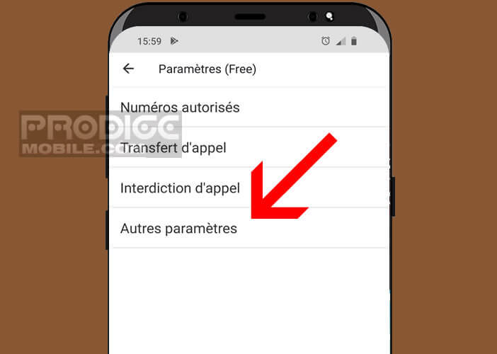 Modifier les paramètres de l’application Téléphonie d’Android