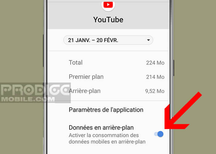 Bloquer les données en arrière-plan pour les applis les plus gourmandes