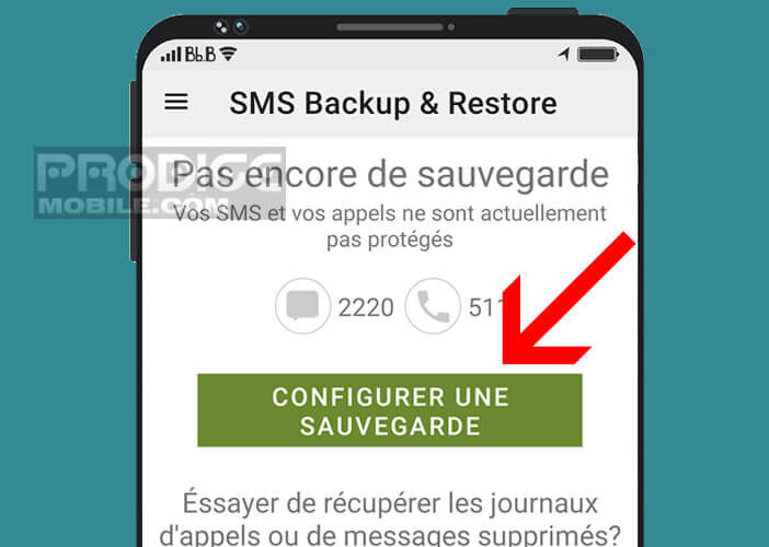 Configurer la sauvegarde de vos SMS et MMS sur votre vieux téléphone