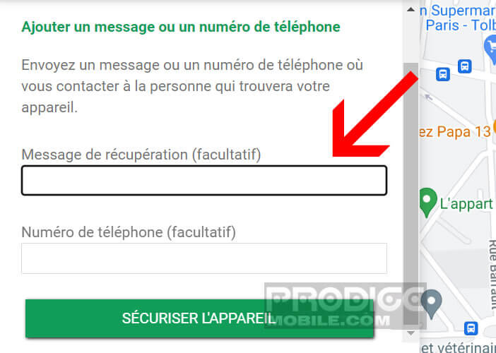 Ajouter un message sur l’écran de verrouillage de votre mobile perdu