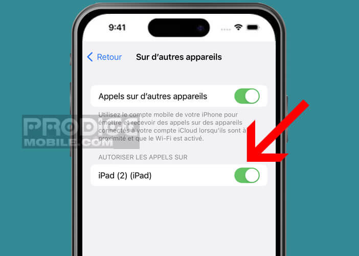 Configurer les appels téléphoniques sur votre tablette iPad