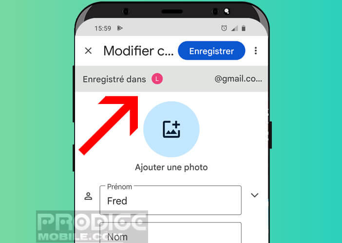 Vérifier que vos contacts soient bien enregistrés dans votre compte Google