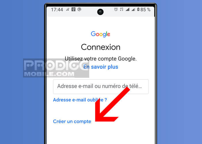 Méthode simple pour créer un compte Google et le configurer sur Android