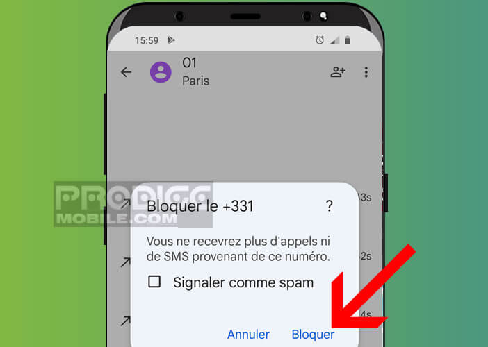 Filtrer un numéro de téléphone depuis l’interface d’Android