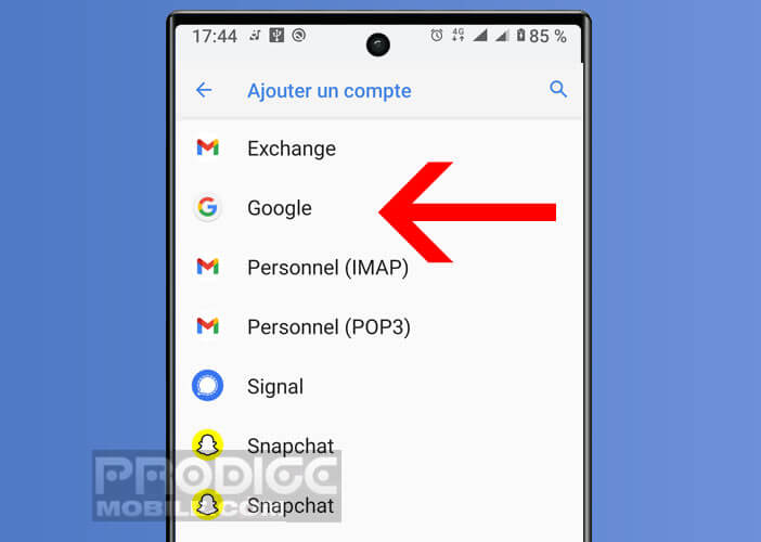 Ajouter un compte Google pour bénéficier de tous les services sur votre téléphone