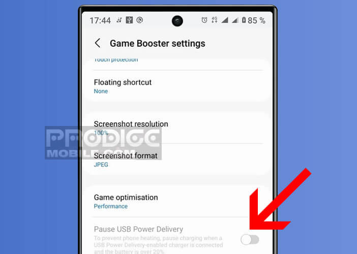 Activer la fonction Pause USB Power Delivery sur votre Samsung Galaxy
