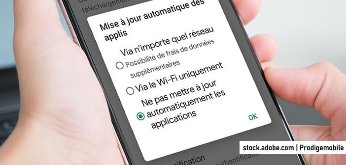 Désactiver le système de mise à jour auto du Play Store