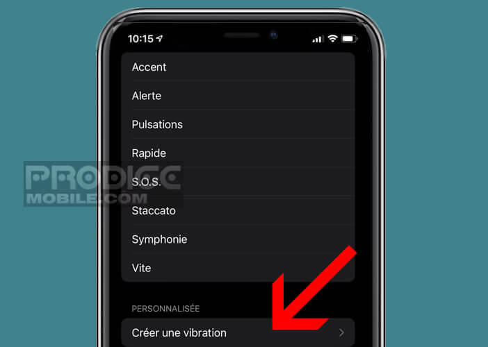 Modifier le vibreur par défaut de l’iPhone