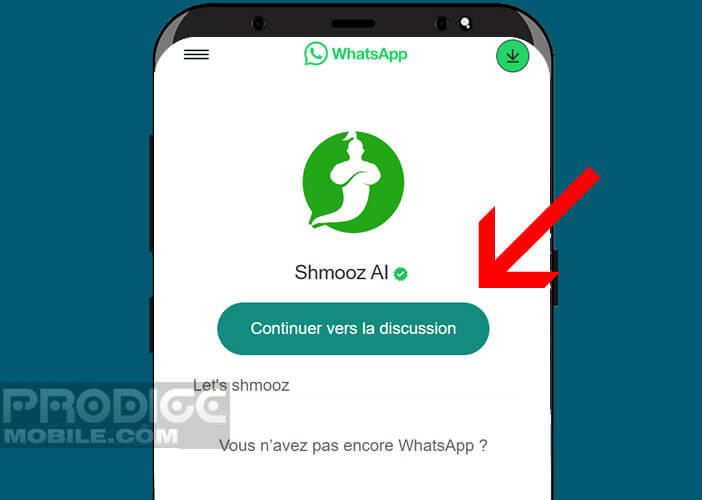 Service permettant d’utiliser le chatbot depuis une application mobile