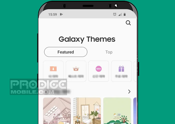 Application pour modifier l’interface d’un téléphone Samsung