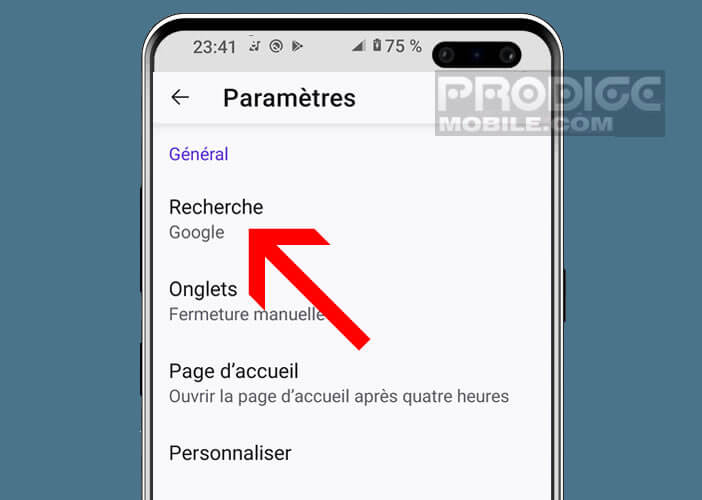 Modifier le moteur de recherche utilisé par défaut sur le navigateur Firefox