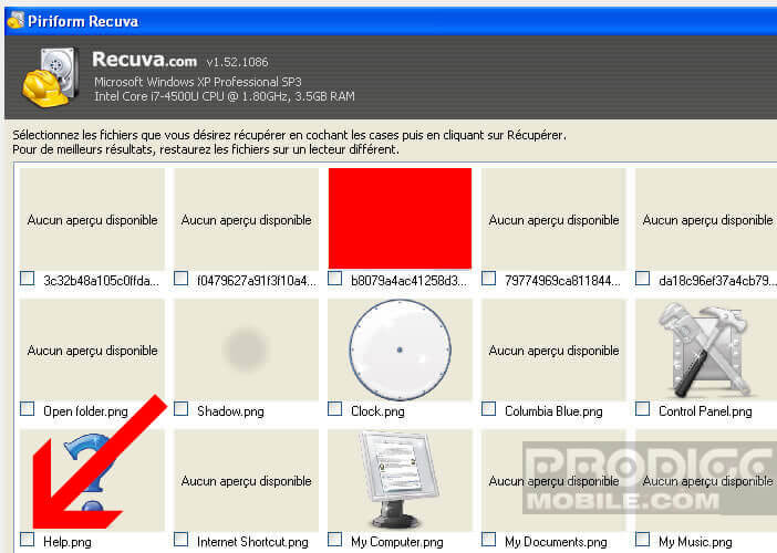 Restaurer des fichiers perdus à l’aide du logiciel Recuva