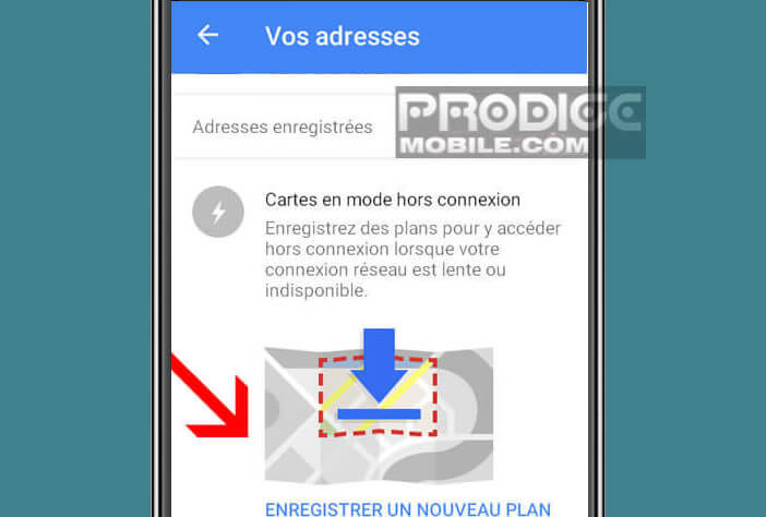 Définir la zone du plan à conserver en mémoire