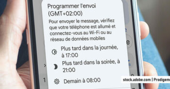 Méthode pour programmer SMS sur un téléphone Android