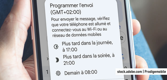 Méthode pour programmer SMS sur un téléphone Android