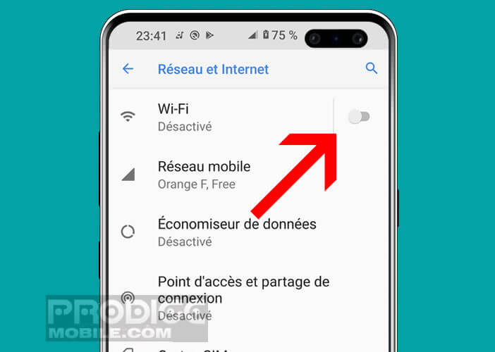 Activer la fonction Wi-Fi de votre téléphone Android