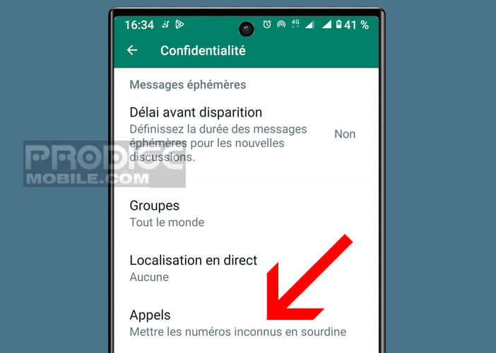 Modifier les paramètres d’appels de votre messagerie internet