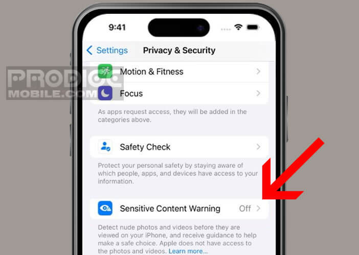 Forcer votre iPhone à flouter automatiquement les images inappropriés ou contenant de la nudité