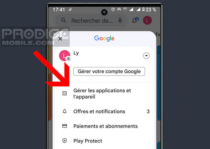 Gérer les applications installées dans la mémoire de votre téléphone