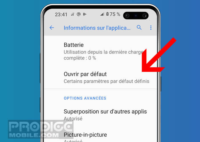 Ouvrir par défaut Chrome à la place de l’appli YouTube