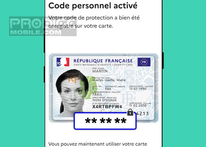 Conserver sa pièce d’identité enregistrée sur son smartphone