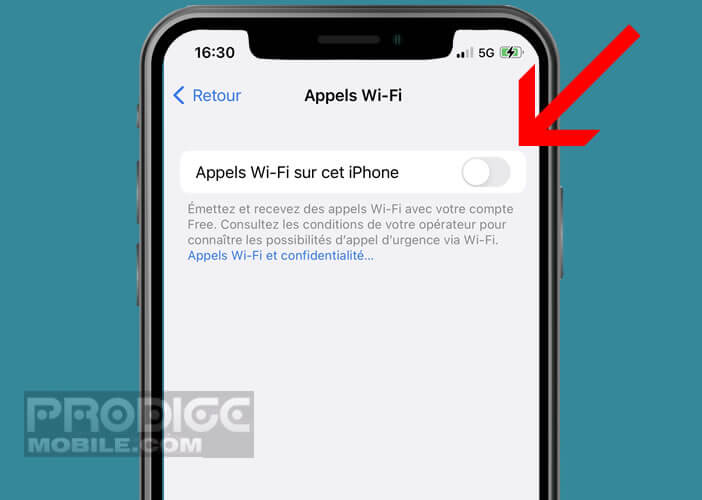 Activer l’option d’appels Wi-Fi sur votre iPhone