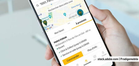 Commander du McDonald’s depuis l’application en ligne