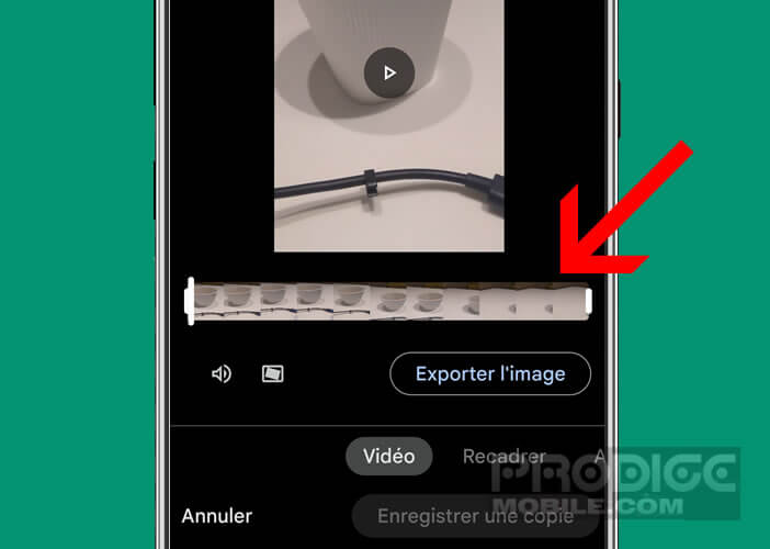 Découper votre clip en plusieurs parties depuis l’interface de votre mobile