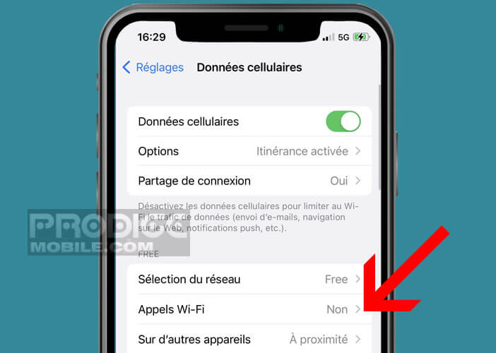 Modifier les paramètres de données cellulaires de votre iPhone