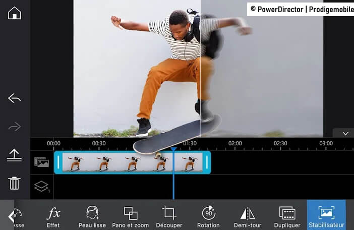 Découper votre vidéo en plusieurs parties avec l’appli PowerDirector